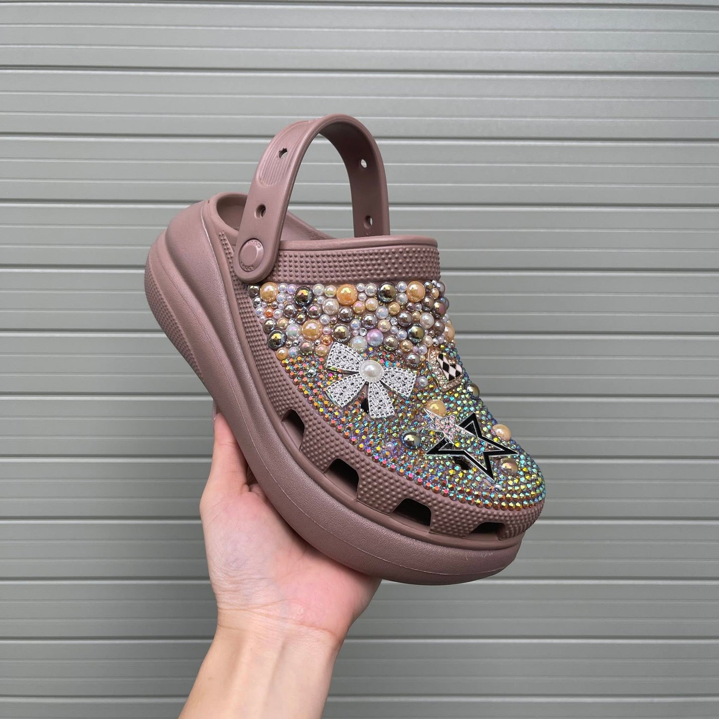 Women’s Bling & Bows Flowers Charm Clogs