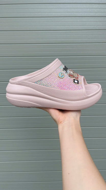 Women's Basic Sandal With Bling & Charm