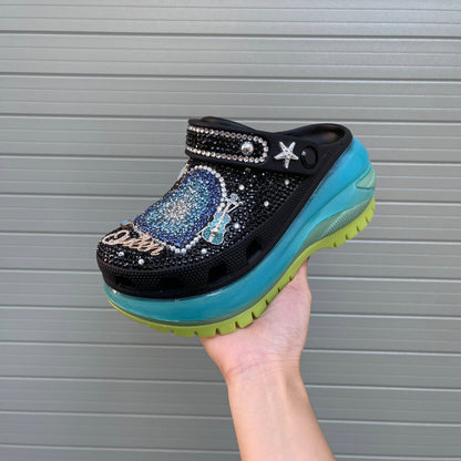 Women’s Heart Bling & Charm Omega Clogs