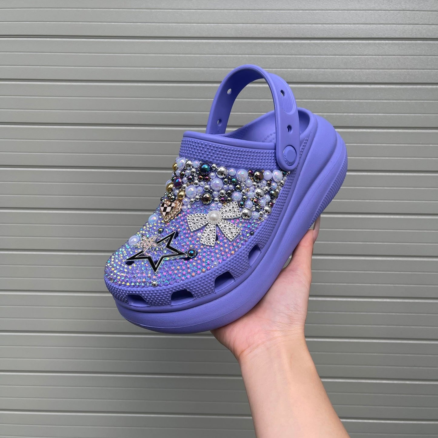 Women’s Bling & Bows Flowers Charm Clogs