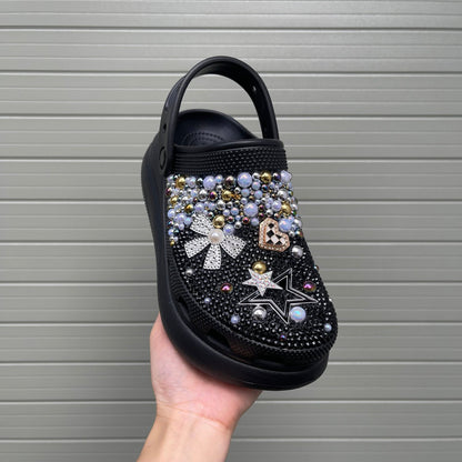 Women’s Bling & Bows Flowers Charm Clogs