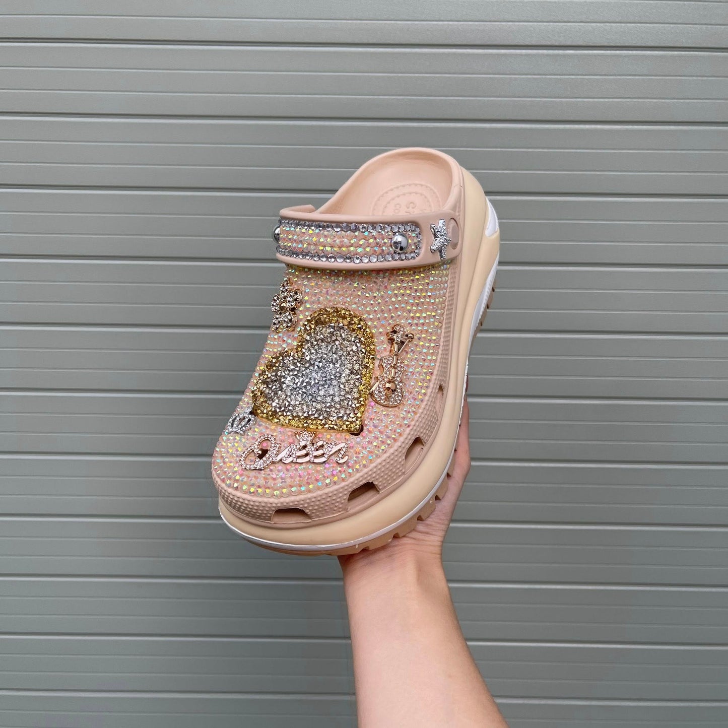 Women’s Heart Bling & Charm Omega Clogs