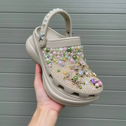 Women’s Angle Bling & Pearl Charm Clogs