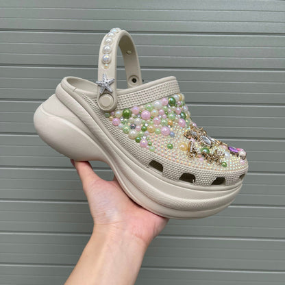 Women’s Angle Bling & Pearl Charm Clogs
