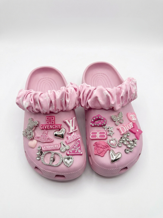 Pink Drip Supreme Clogs