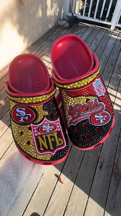 Custom 49ers Crocs for Game Day Style