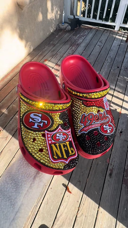 Custom 49ers Crocs for Game Day Style