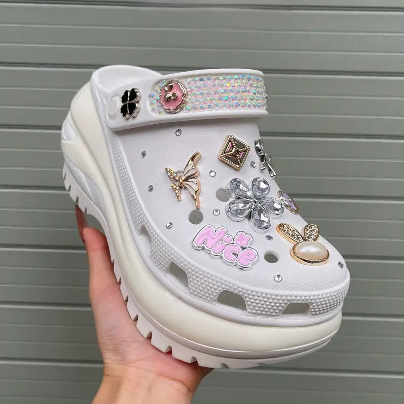 Women’s Butterfly Bling & Pearl Dream Clogs