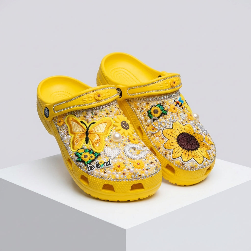 Bloom Butterfly Custom Clogs