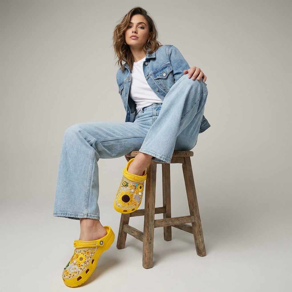 Bloom Butterfly Custom Clogs