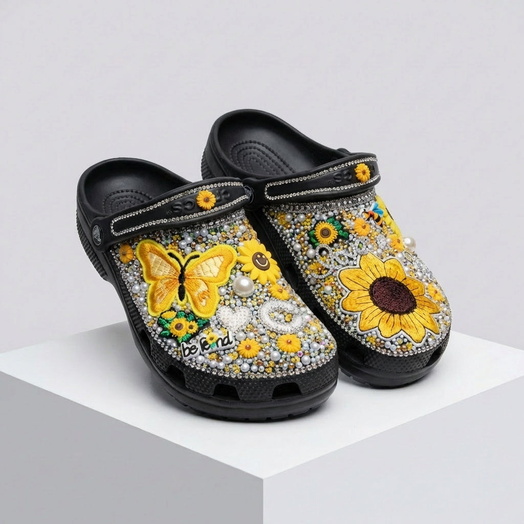 Bloom Butterfly Custom Clogs