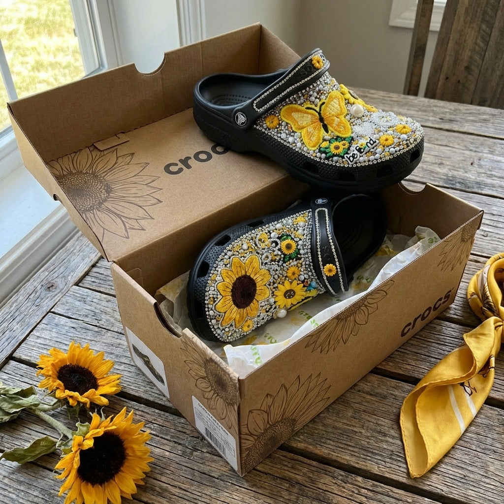 Bloom Butterfly Custom Clogs