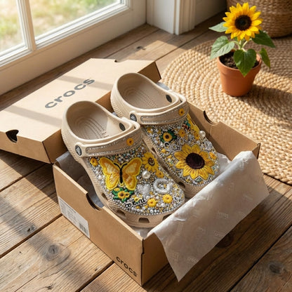 Bloom Butterfly Custom Clogs