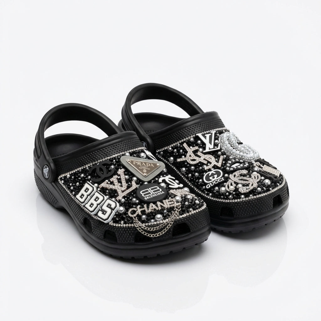 Luxe Logo Bling Custom Clogs