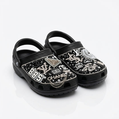 Luxe Logo Bling Custom Clogs