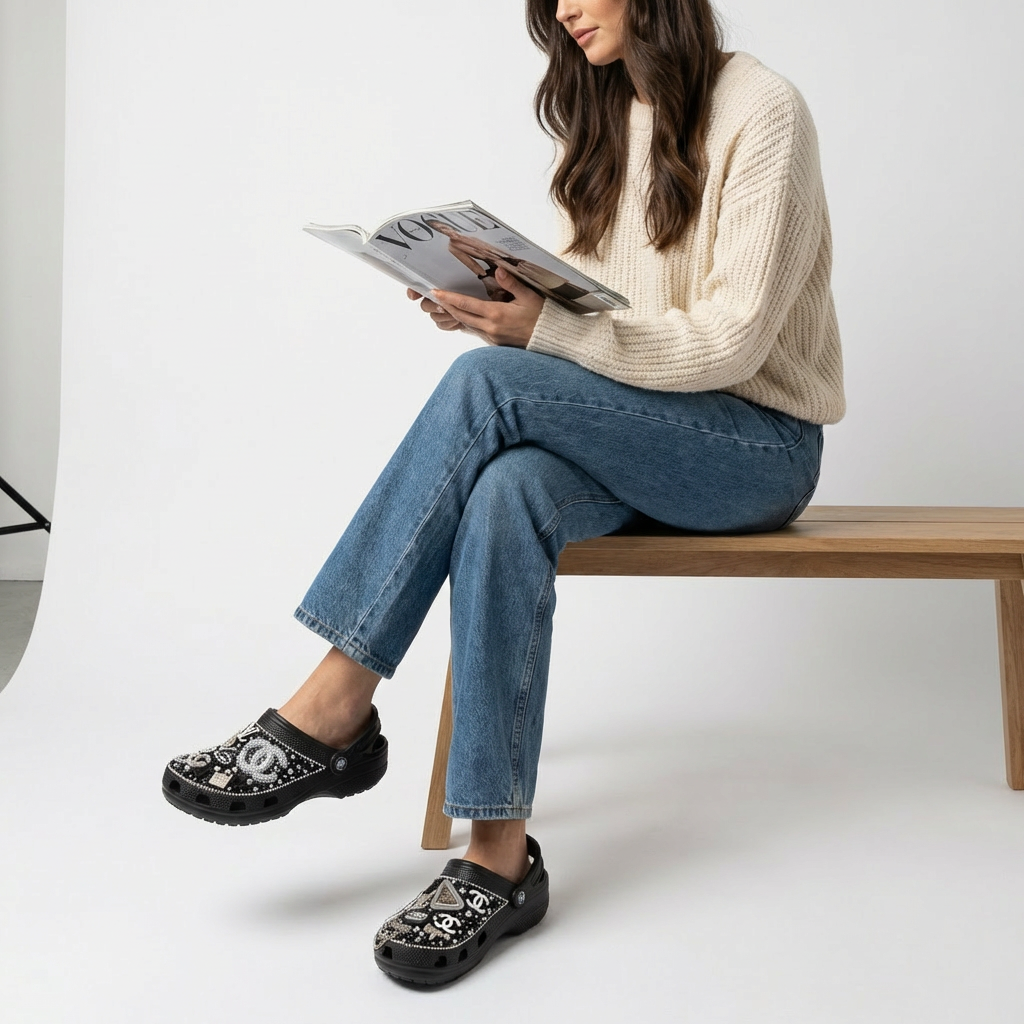 Luxe Logo Bling Custom Clogs