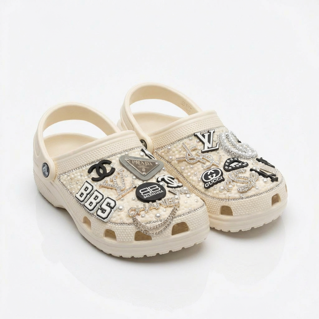 Luxe Logo Bling Custom Clogs