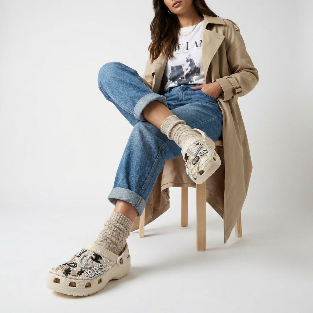 Luxe Logo Bling Custom Clogs