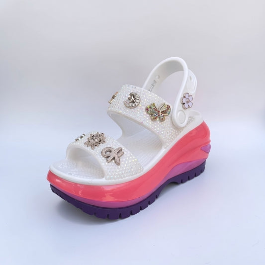 Women's Comfortable Omega Sandals With Bling & Charms