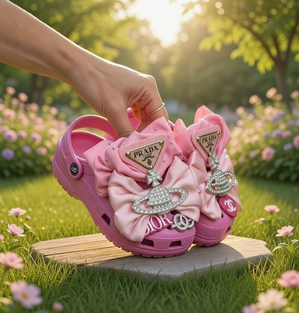 Little Miss Luxe Charm Clogs For Kids