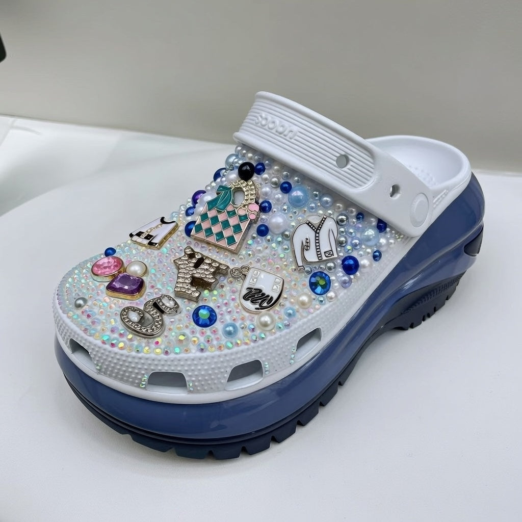 Women’s Butterfly Bling & Pearl Dream Clogs