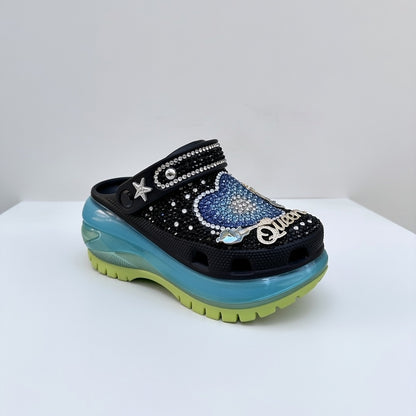 Women’s Heart Bling & Charm Omega Clogs